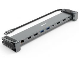 Hama USB 3.1 Type-C, 9in1 dokkoló adapter (USB3.1,2xHDMI,LAN,USB-C,PD) (200145)